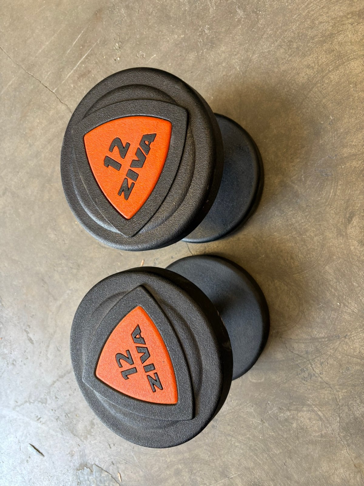 2 x 12 kg ziva dumbbells gewichten, Dumbbell, Dumbbells, 2 x 12 kg, Ziva