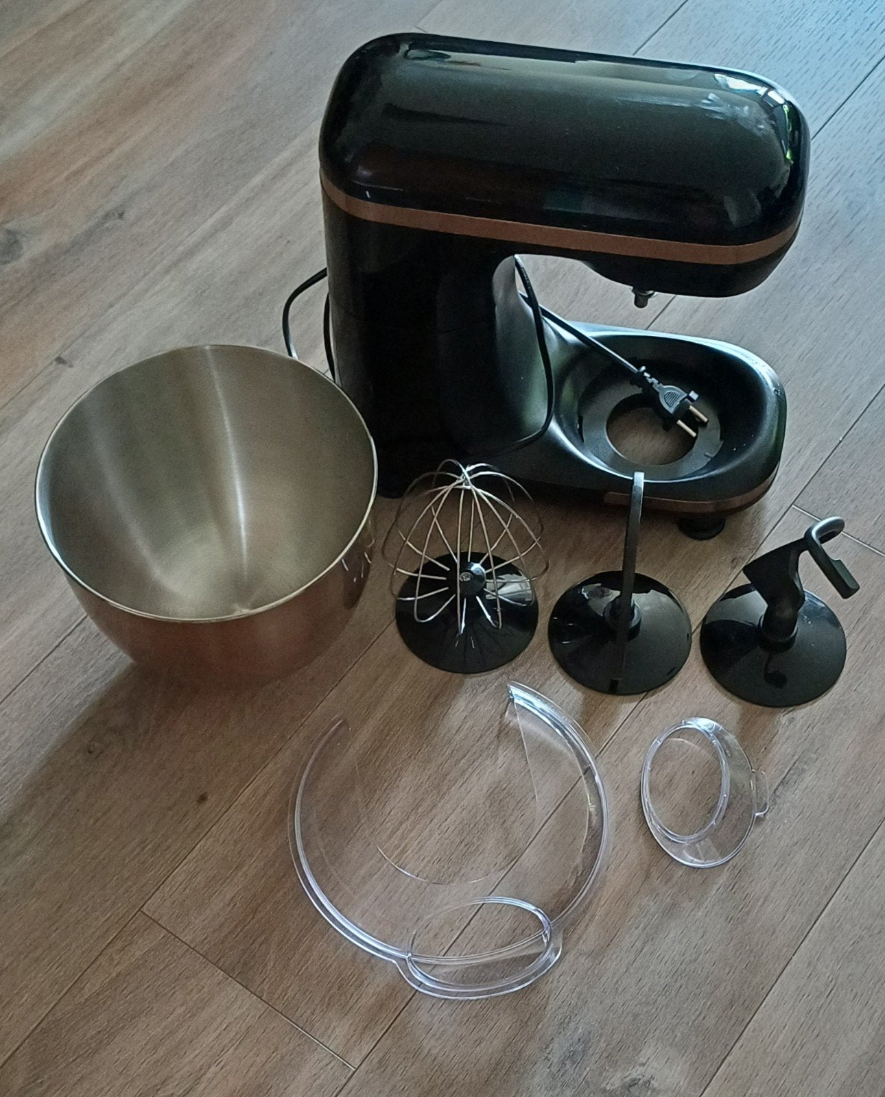 Bestron Keukenmachine met RVS kom en diverse accessoires, Witgoed en Apparatuur, Keukenmixers, Zo goed als nieuw, 3 tot 4 liter