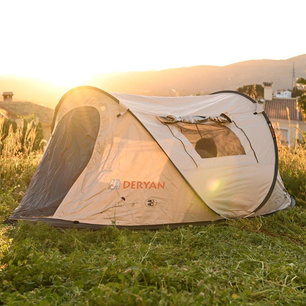 Deryan pop-up tent 2 persoons, Caravans en Kamperen, Tenten, Ophalen, Nieuw, Tot en met 2