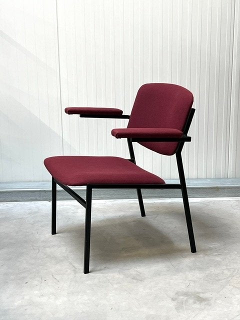 Gijs van der Sluis fauteuil vintage armstoel jaren 70 paars, Ophalen, Gebruikt, ., Minder dan 75 cm