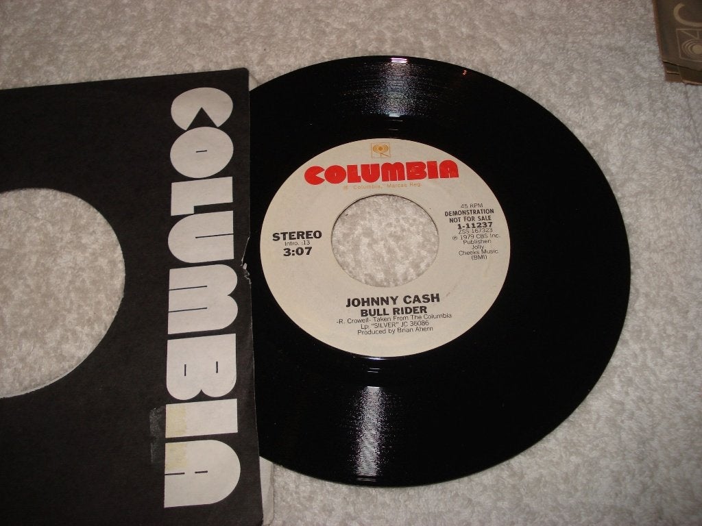 Johnny Cash   Promo  Bull Rider   Usa     Orgineel, Originele persing, Ophalen of Verzenden, Zo goed als nieuw, Country en Western