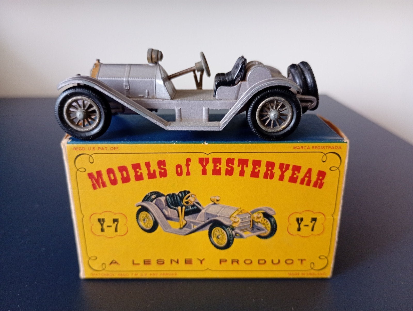 Lesney Models of Yesteryear Y-7 Mercer 1913 Raceabout 35J, Ophalen of Verzenden, Zo goed als nieuw, Auto