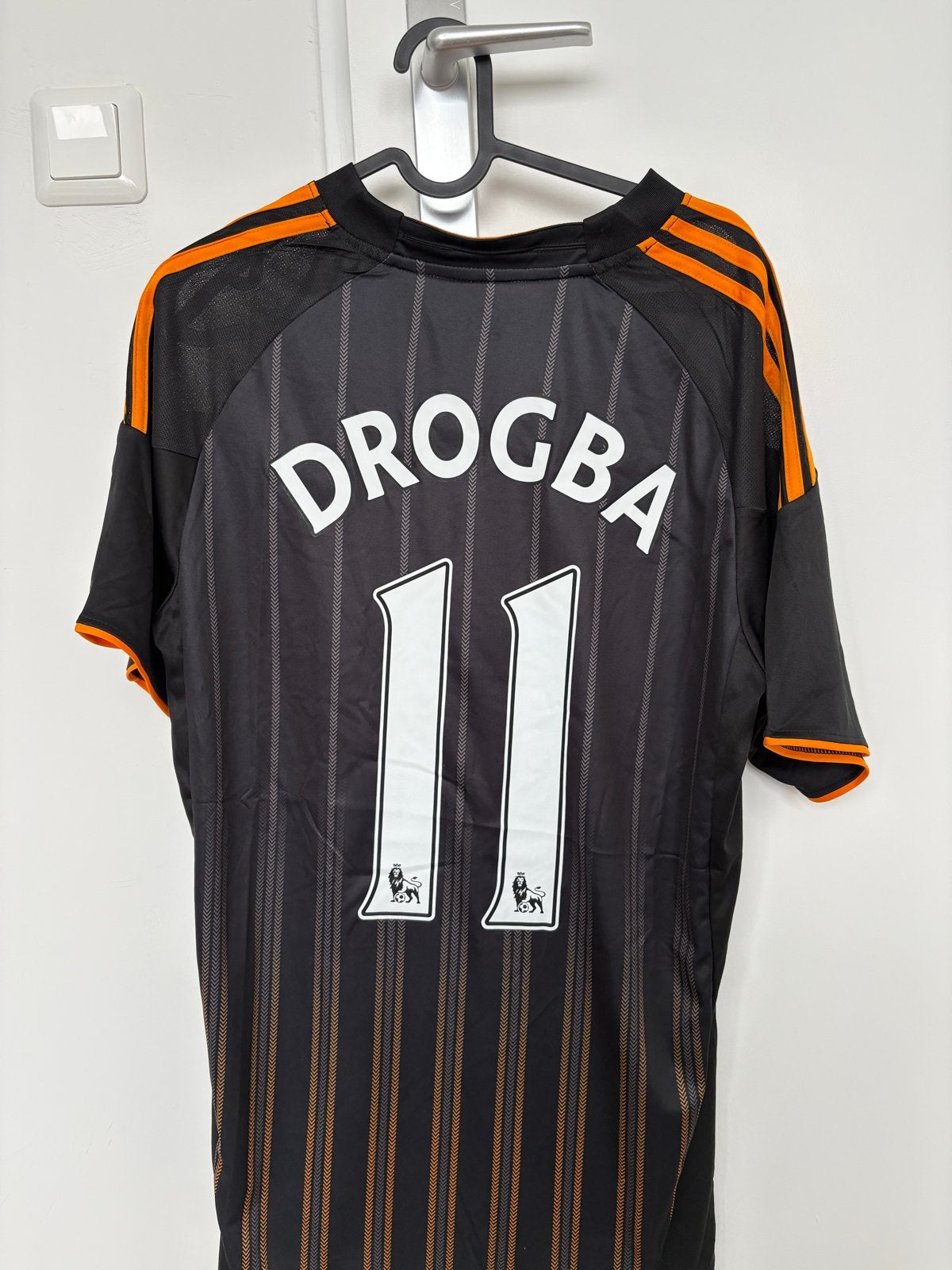 Retro Chelsea Drogba Voetbalshirt Maat Largr adidas Lampard, Kleding | Heren, Maat 52/54 (L), Zwart, Nieuw, Ophalen of Verzenden