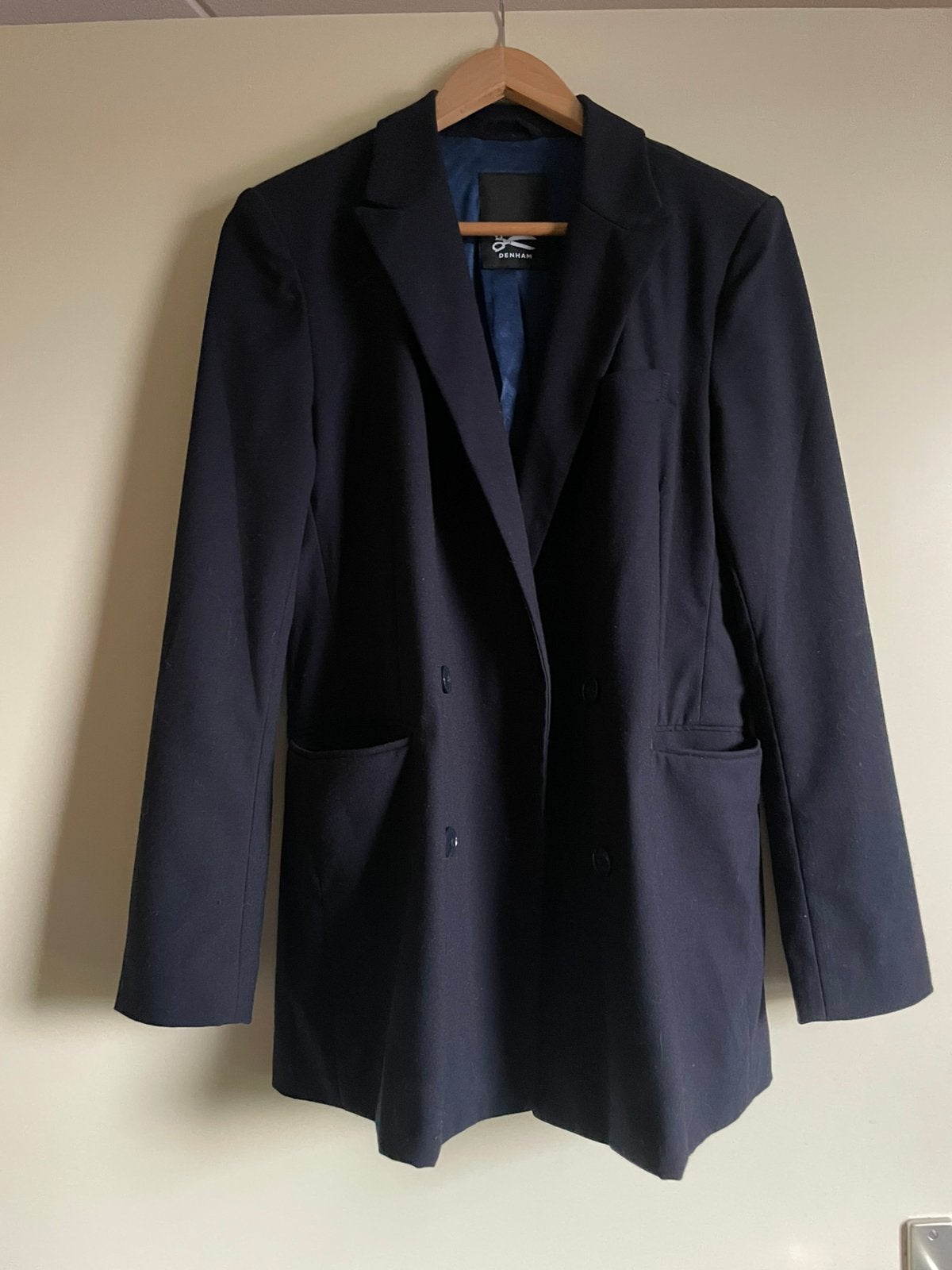 DENHAM blazer blauw maat S/M, Ophalen of Verzenden, Zo goed als nieuw, Maat 36 (S), Blauw