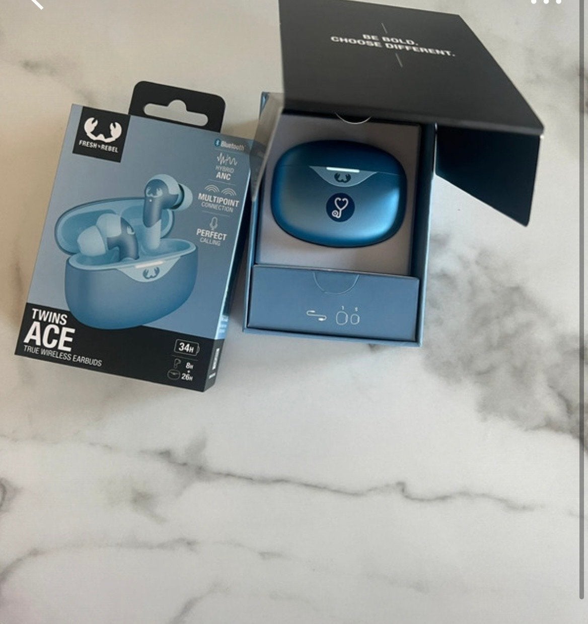 Fresh 'n Rebel Twins Ace True Wireless Earbuds Blauw