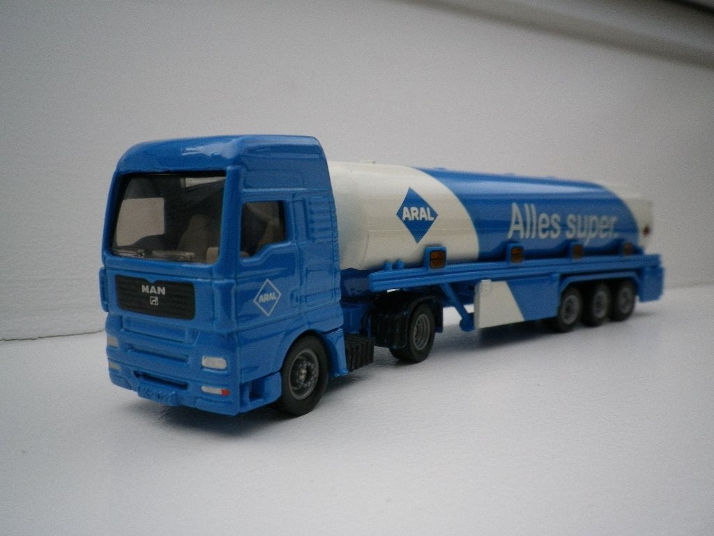 Siku Man TGA Aral tanktrailer. 1/87 schaal, Ophalen of Verzenden, Zo goed als nieuw, Bus of Vrachtwagen, SIKU