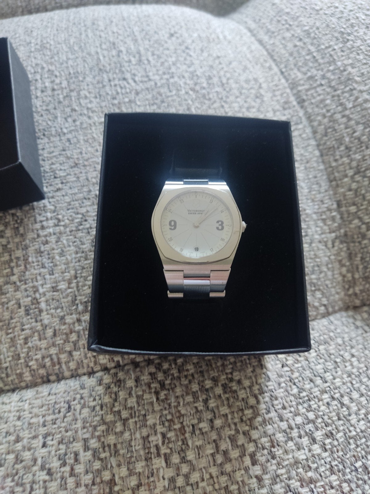 victorinox swiss army roestvrijstalen horloge. RVS, Verzenden, Staal, Overige merken, 1960 of later