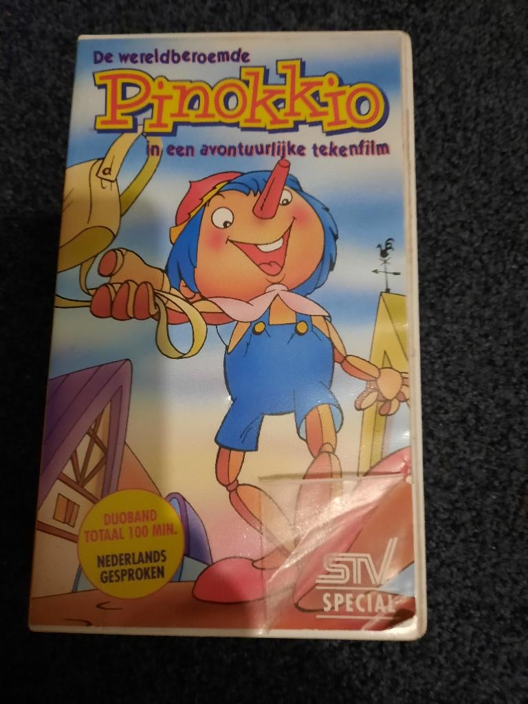 3 AVONTUREN VAN PINOKKIO! Mooie Tekenfilm Op Box-set VIDEO!, Alle leeftijden, Ophalen of Verzenden, Zo goed als nieuw, Nederlandstalig
