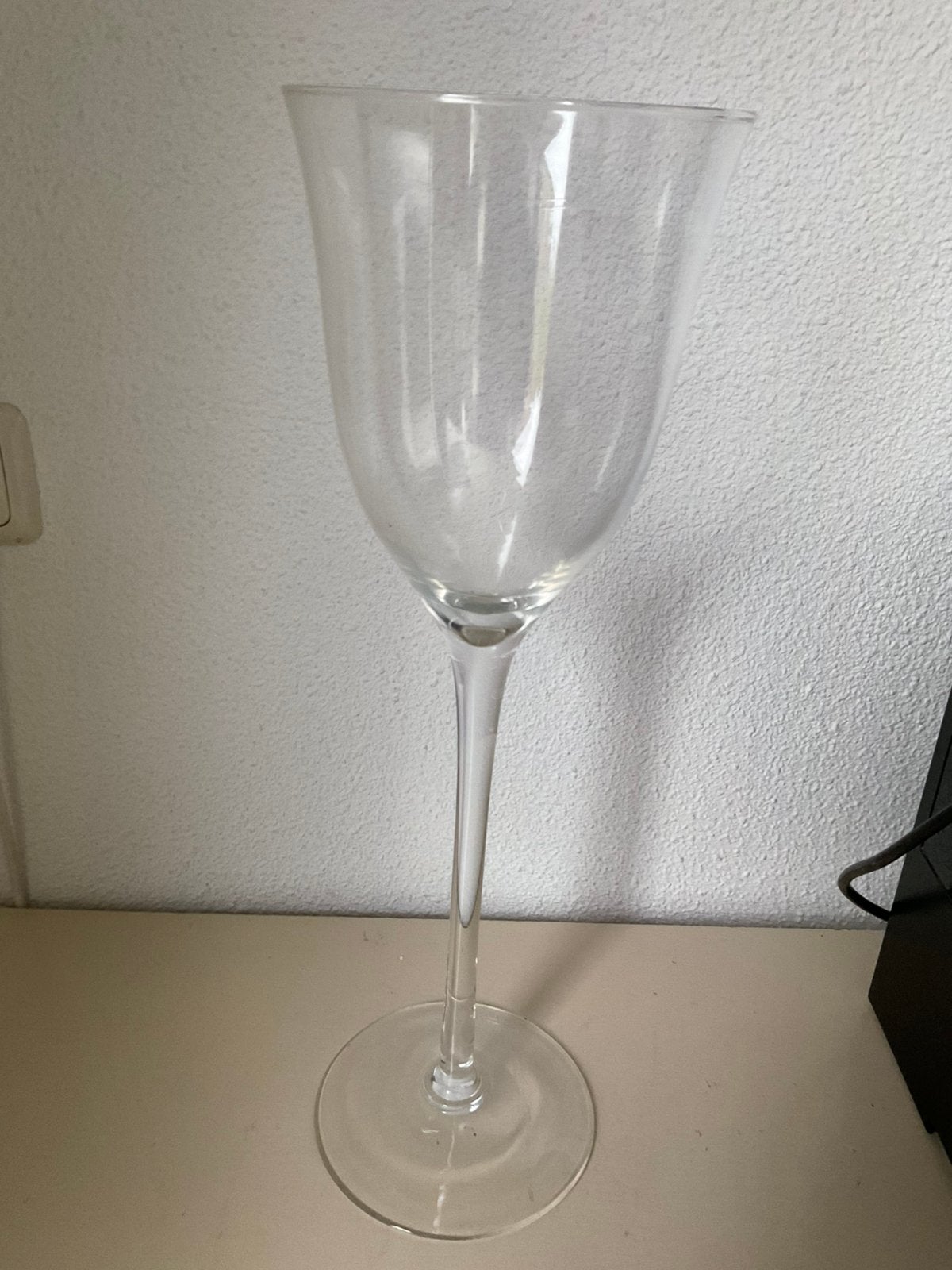 Vaas trompet vormig, Huis en Inrichting, Woonaccessoires | Vazen, Overige kleuren, Ophalen of Verzenden, Minder dan 50 cm, Glas