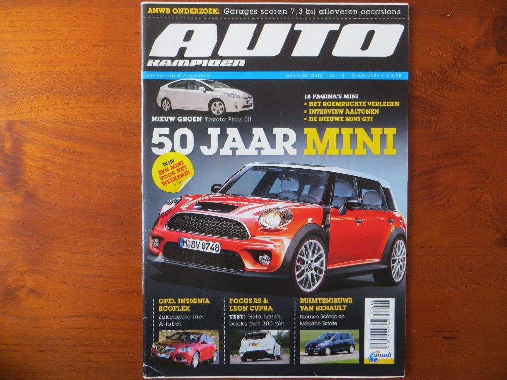 Autokampioen 13 2009 50 jr Mini, Insignia, Prius, Exeo, 406, Ophalen of Verzenden, Nieuw, Overige merken