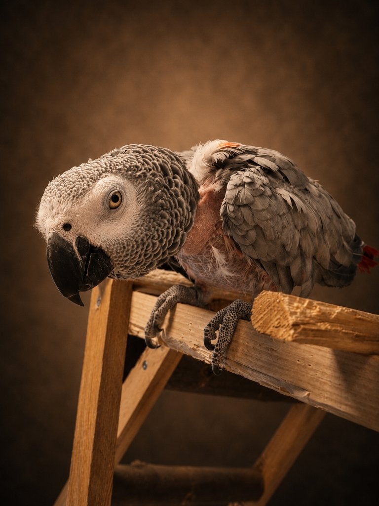 TER ADOPTIE Ricky de Grijze Roodstaart, Dieren en Toebehoren, Vogels | Parkieten en Papegaaien, Mannelijk, Papegaai, Pratend
