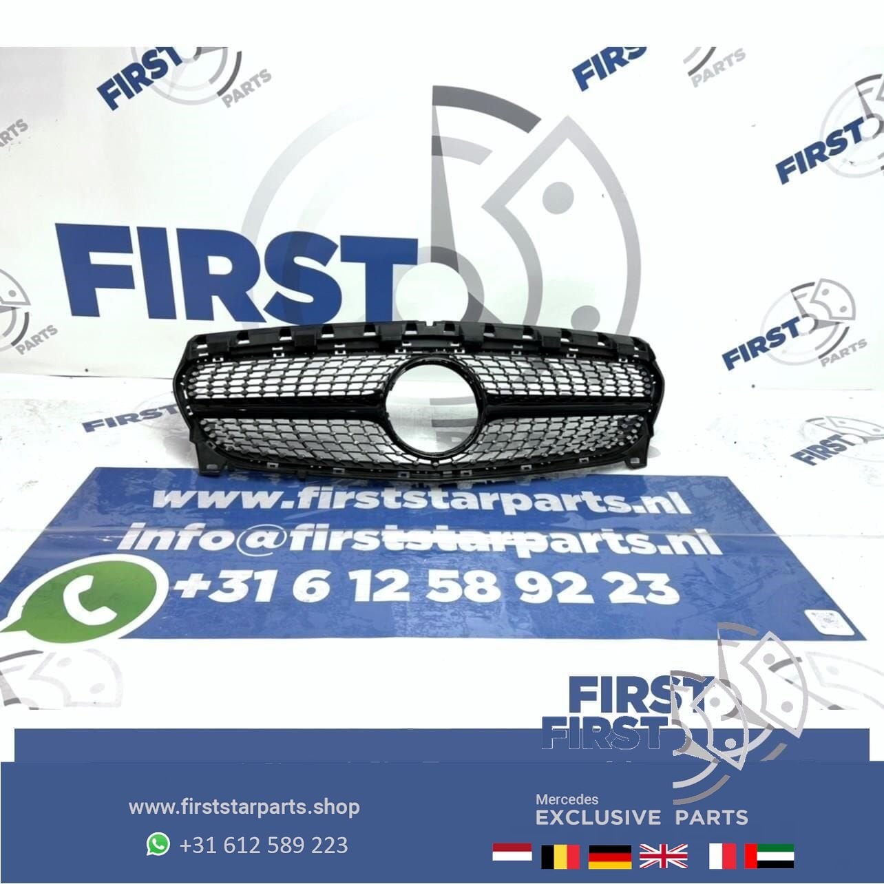 W117 C117 X117 CLA DIAMOND GRIL Mercedes A1178881160 Origine, Gebruikt, -, Ophalen of Verzenden, -