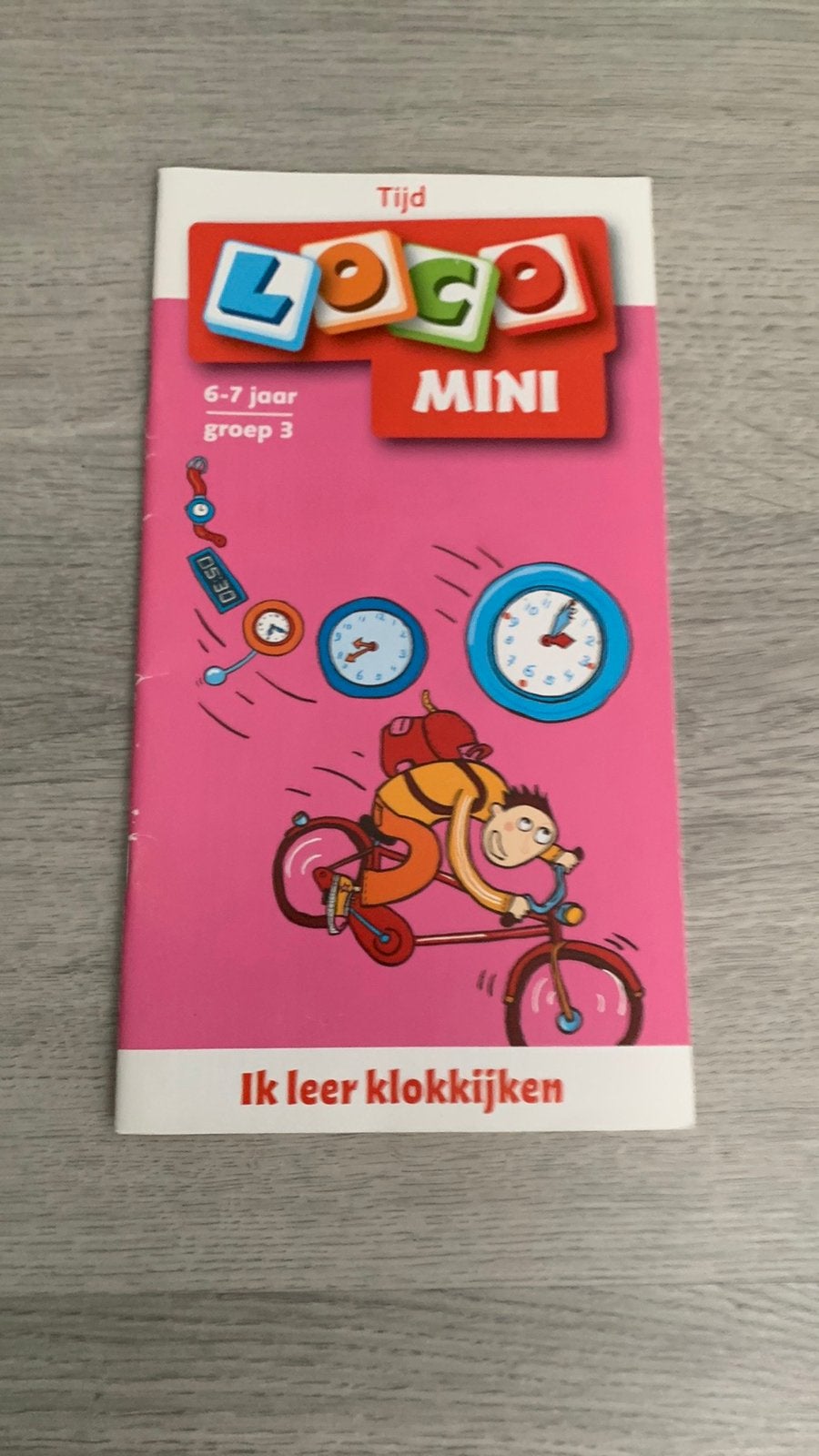 Mini loco boekje Tijd 6 - 7 jaar Groep 3, Ophalen of Verzenden, Zo goed als nieuw, Puzzelen