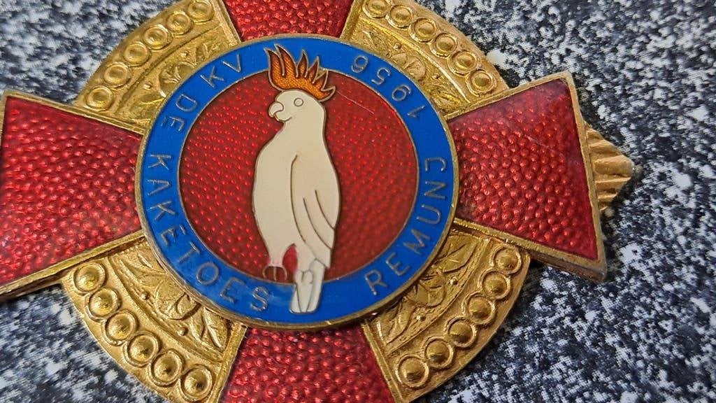Zeldzame Medaille 'De Kaketoes Remund 1956', Ophalen of Verzenden, Overige materialen