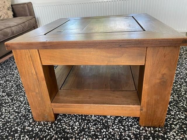 Salontafel, Ophalen, Gebruikt, 100 tot 150 cm, Stoer en degelijk