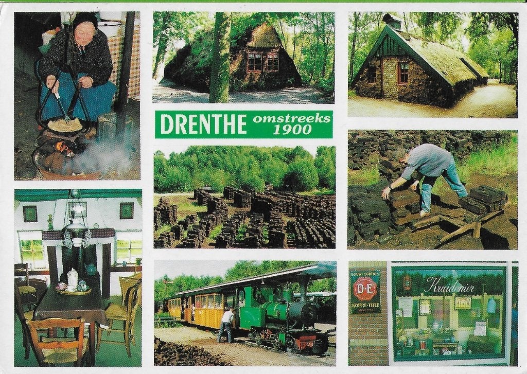 Ch912 Gelopen ansichtkaart drente, Verzamelen, Ansichtkaarten | Nederland, Ophalen of Verzenden, 1980 tot heden, Gelopen