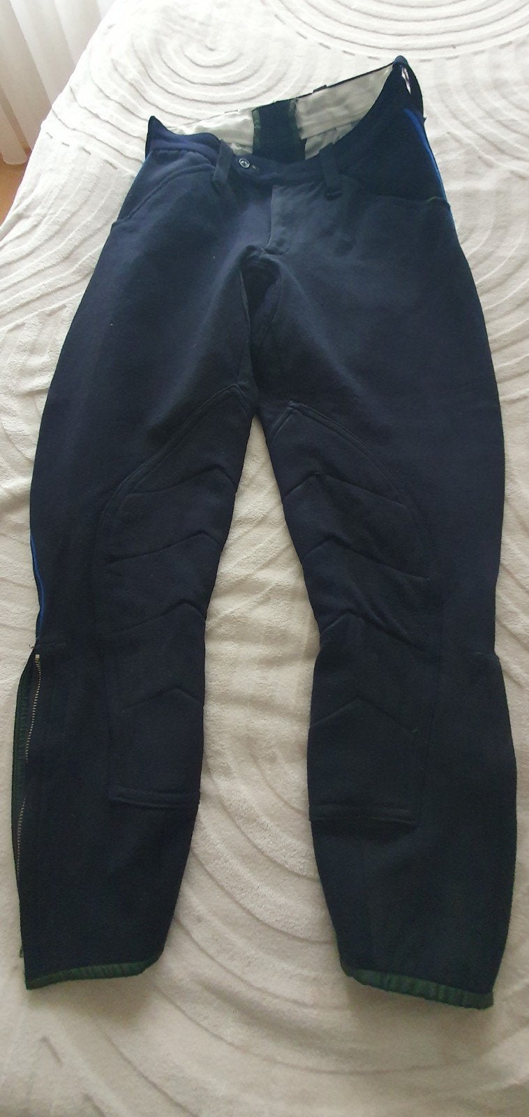 Vintage marineblauwe rijbroek uit 1975, Dieren en Toebehoren, Ophalen of Verzenden