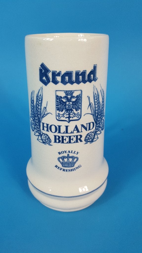 Brand bierpul, pul, Delfts Blauw, 16 cm hoog. 7C11, Ophalen of Verzenden, Gebruikt, Pul(len), Brand