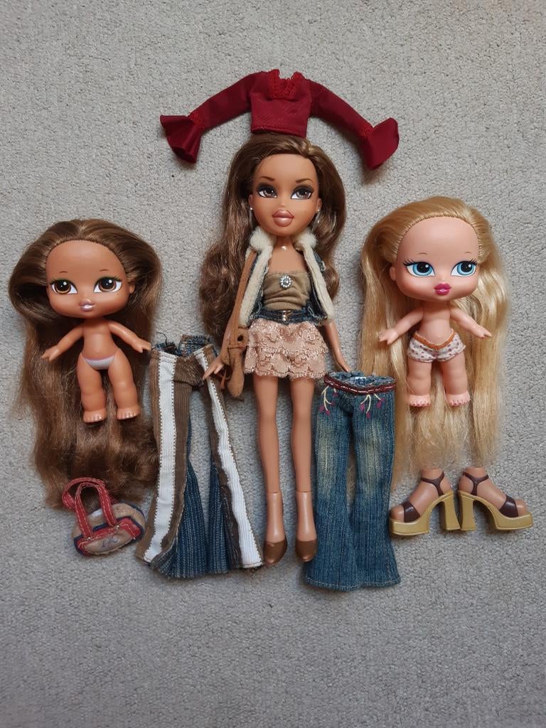 Bratz poppen met extra kleding, Ophalen of Verzenden, Zo goed als nieuw, Overige typen