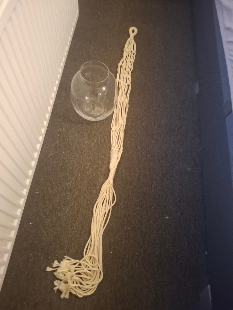 Glas met touw, Ophalen of Verzenden, Zo goed als nieuw