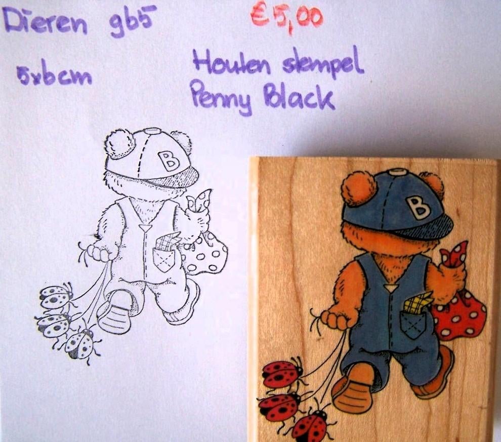 Dieren 965 Houten stempel, Ophalen of Verzenden, Gebruikt, Houten stempel