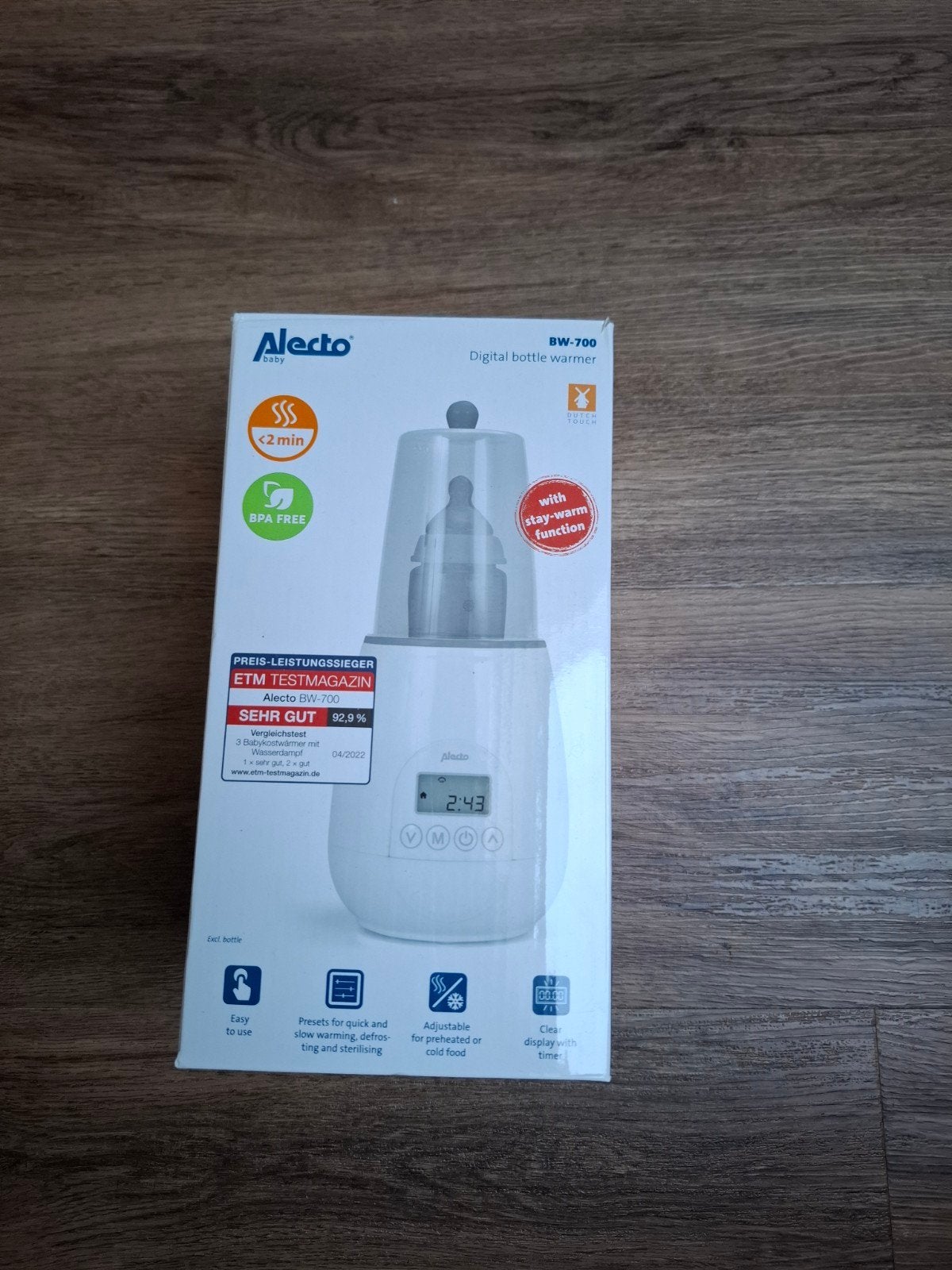 Alecto flessenwarmer bw 700, Ophalen, Zo goed als nieuw