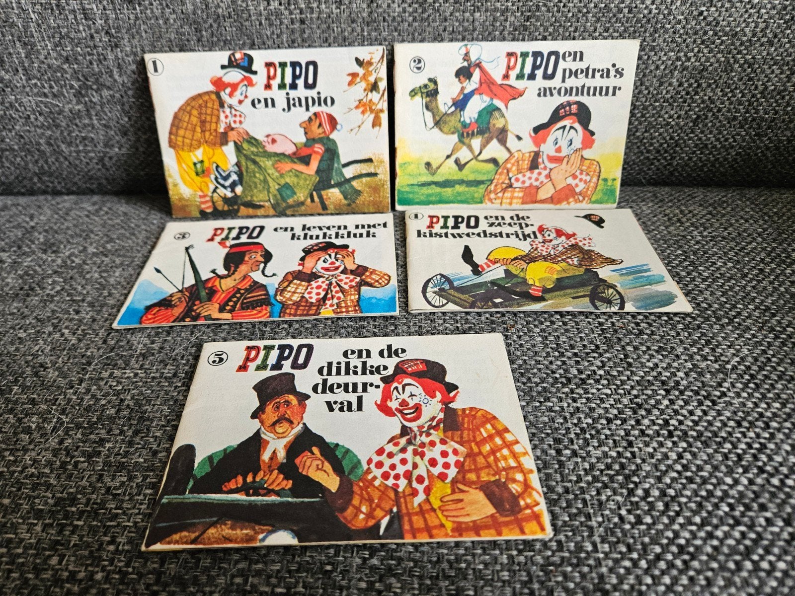 Complete set Pipo de Clown boekjes (5 stuks) - Sunil, Verzenden, Zo goed als nieuw, Overige typen