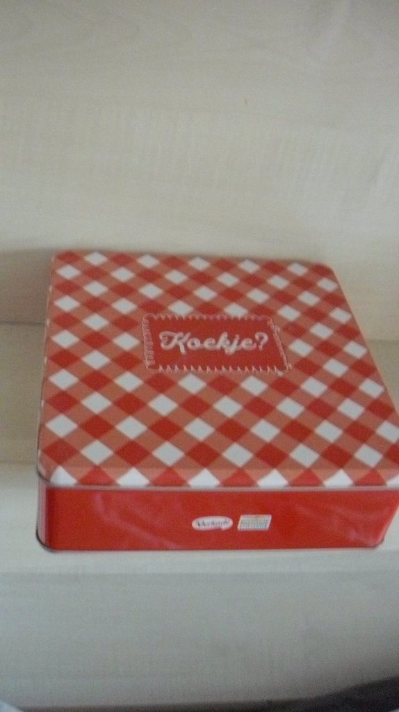 Koekjesblik-Verkade, Verzamelen, Blikken, Ophalen of Verzenden, Zo goed als nieuw, Koek(jes), Verkade