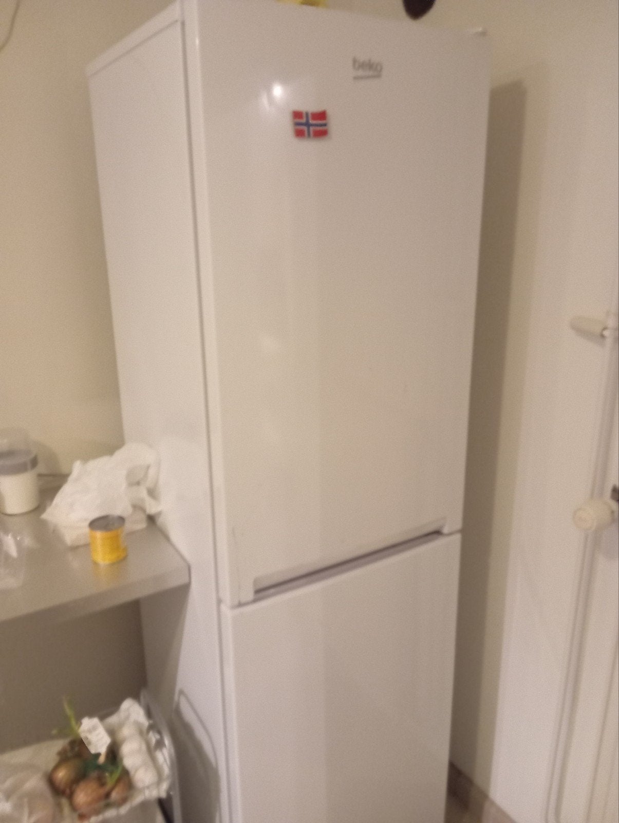 beko fridge, Ophalen, 200 liter of meer, 160 cm of meer, Zo goed als nieuw