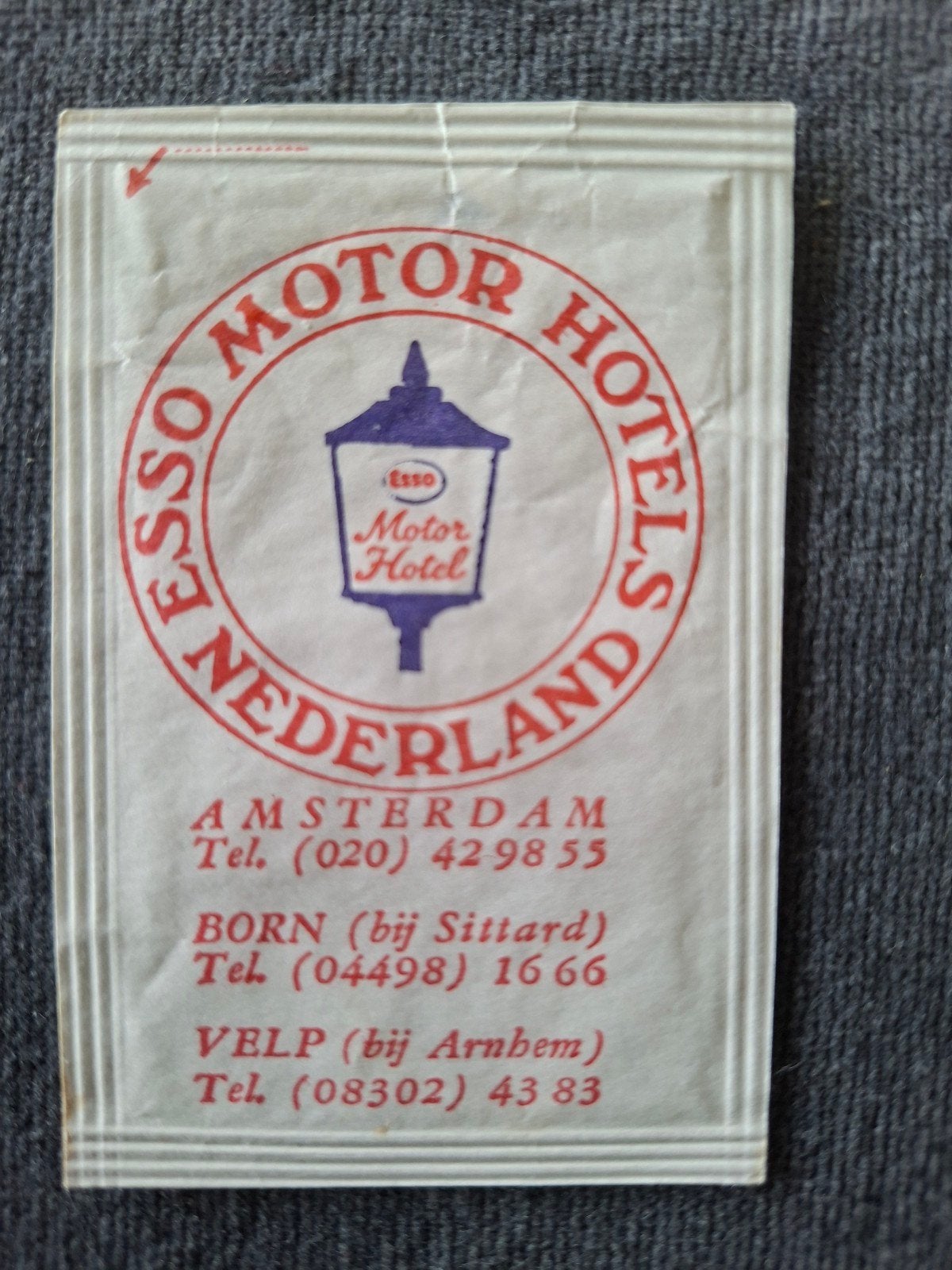 Esso Motor Hotels Nederland, Verzenden, Nederland