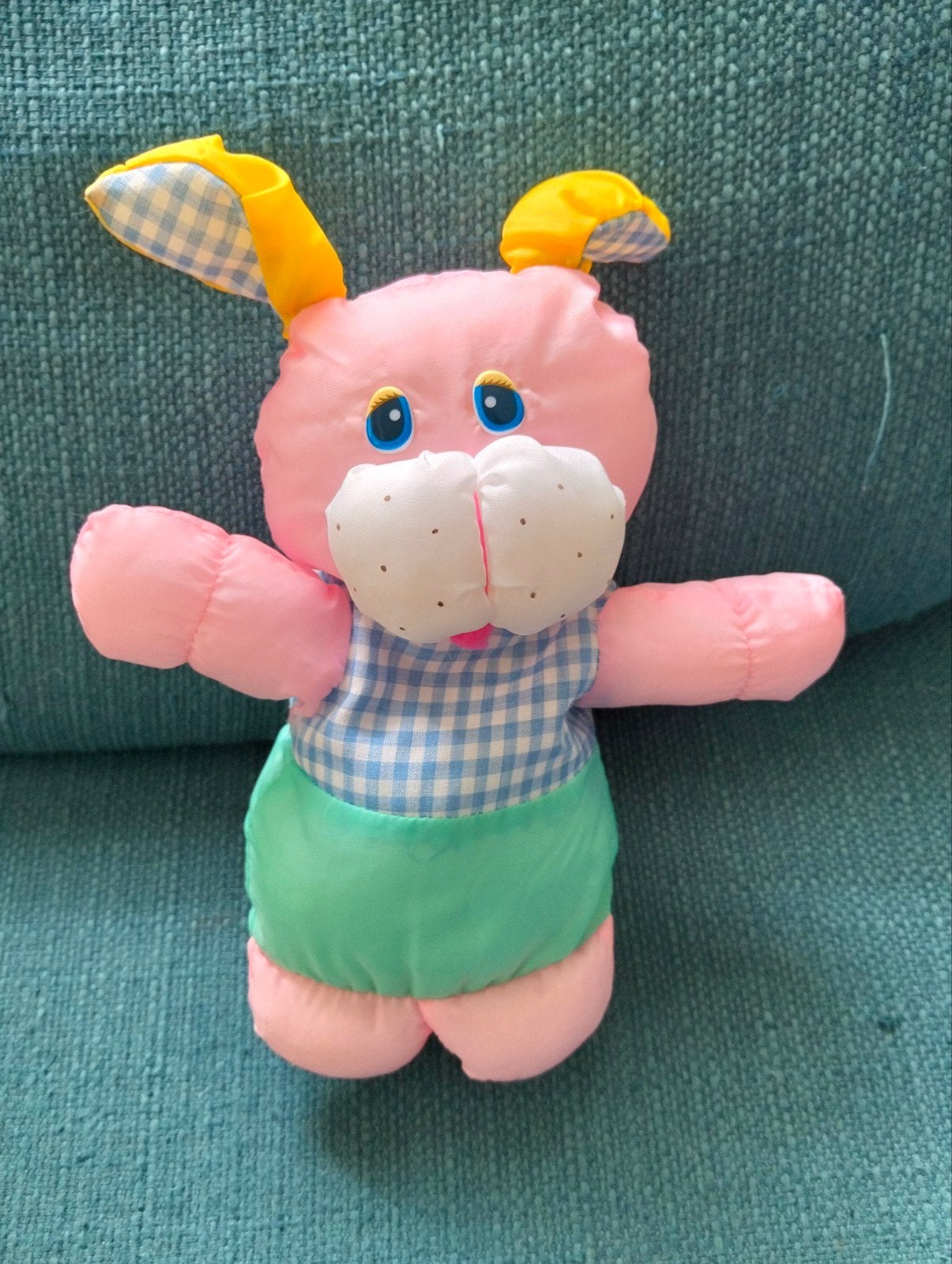 parachute stof knuffel hondje/ konijn, Ophalen