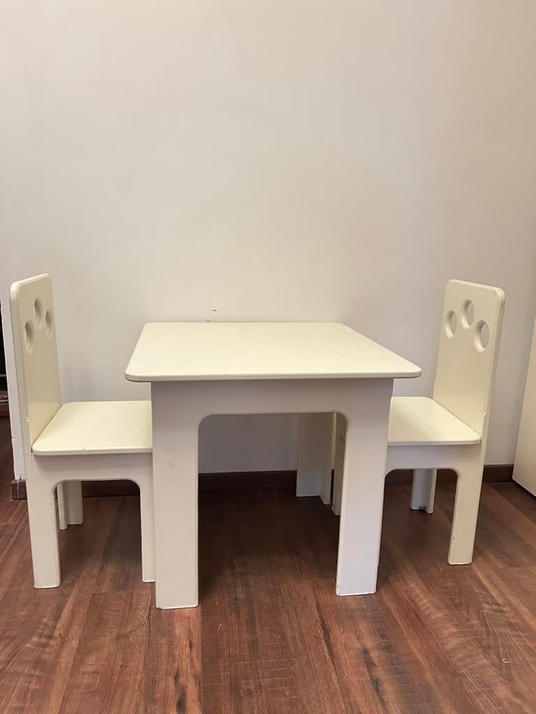 Kinder tafeltje met 2 stoeltjes, Ophalen of Verzenden, Gebruikt, Tafel(s) en Stoel(en)