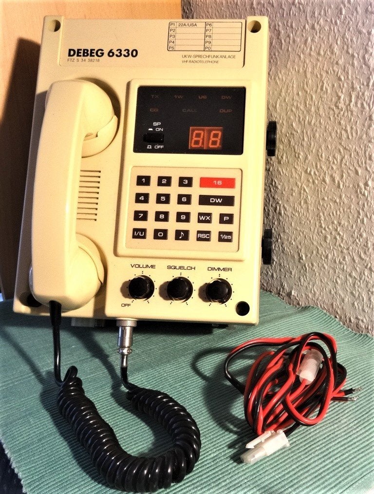 DEBEG 6330 oude maritieme VHF radio (niet SAILOR), Ophalen of Verzenden, Gebruikt, Radio