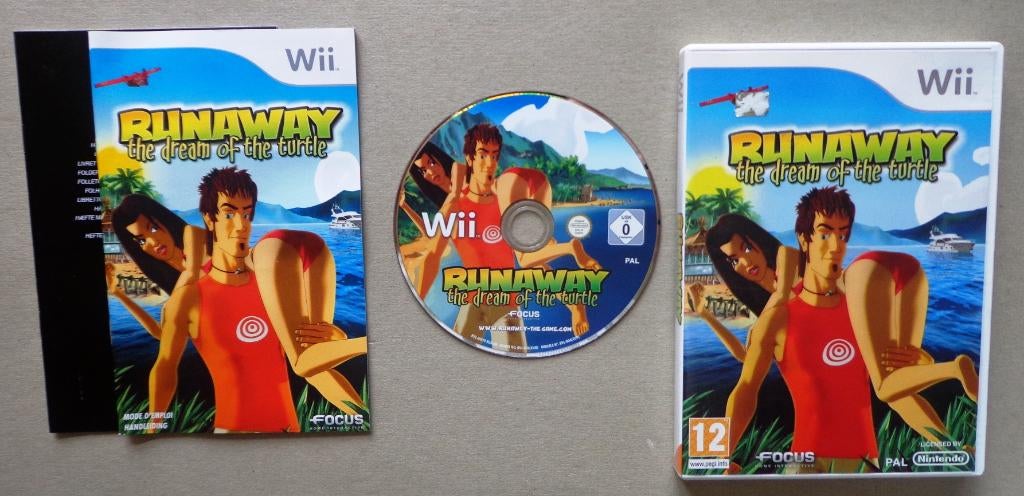 Runaway Dream Of The Turtle voor de Nintendo Wii Compleet, Avontuur en Actie, 1 speler, Ophalen of Verzenden, Zo goed als nieuw