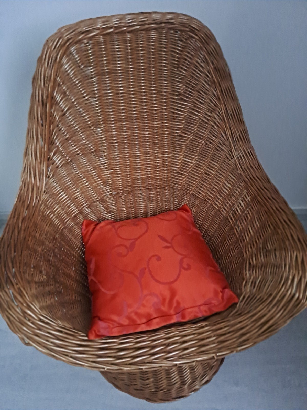 Rotan stoel, Ophalen, Zo goed als nieuw, Bruin, Eén