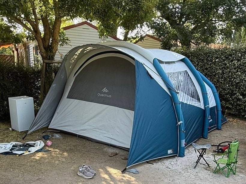 Quechua Air Seconds 5.2 Fresh & Black tent, Caravans en Kamperen, Tenten, Ophalen, Gebruikt, Tot en met 5