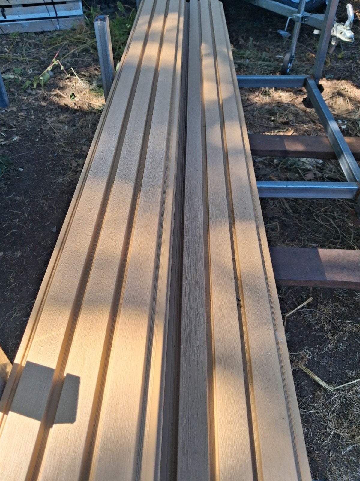 partijtje composiet gevelplanken rhombus profiel., Ophalen, Nieuw, 180 tot 250 cm, Planken