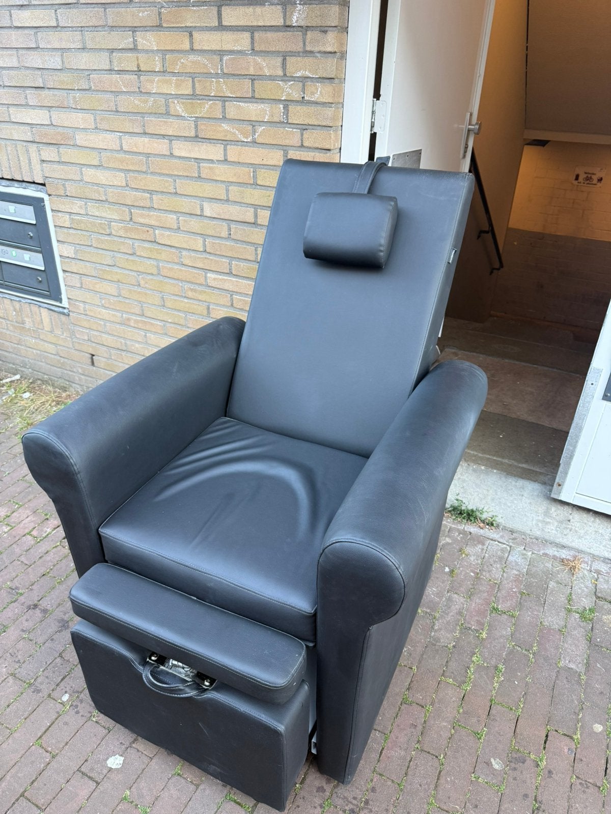 Pedicure stoel zwart - luxe behandelstoel