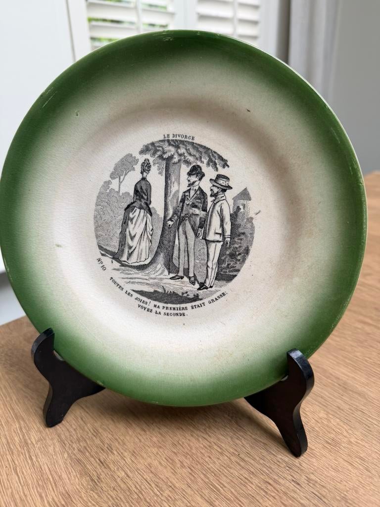 Antieke borden Creil et Montereau gemerkt, Ophalen of Verzenden