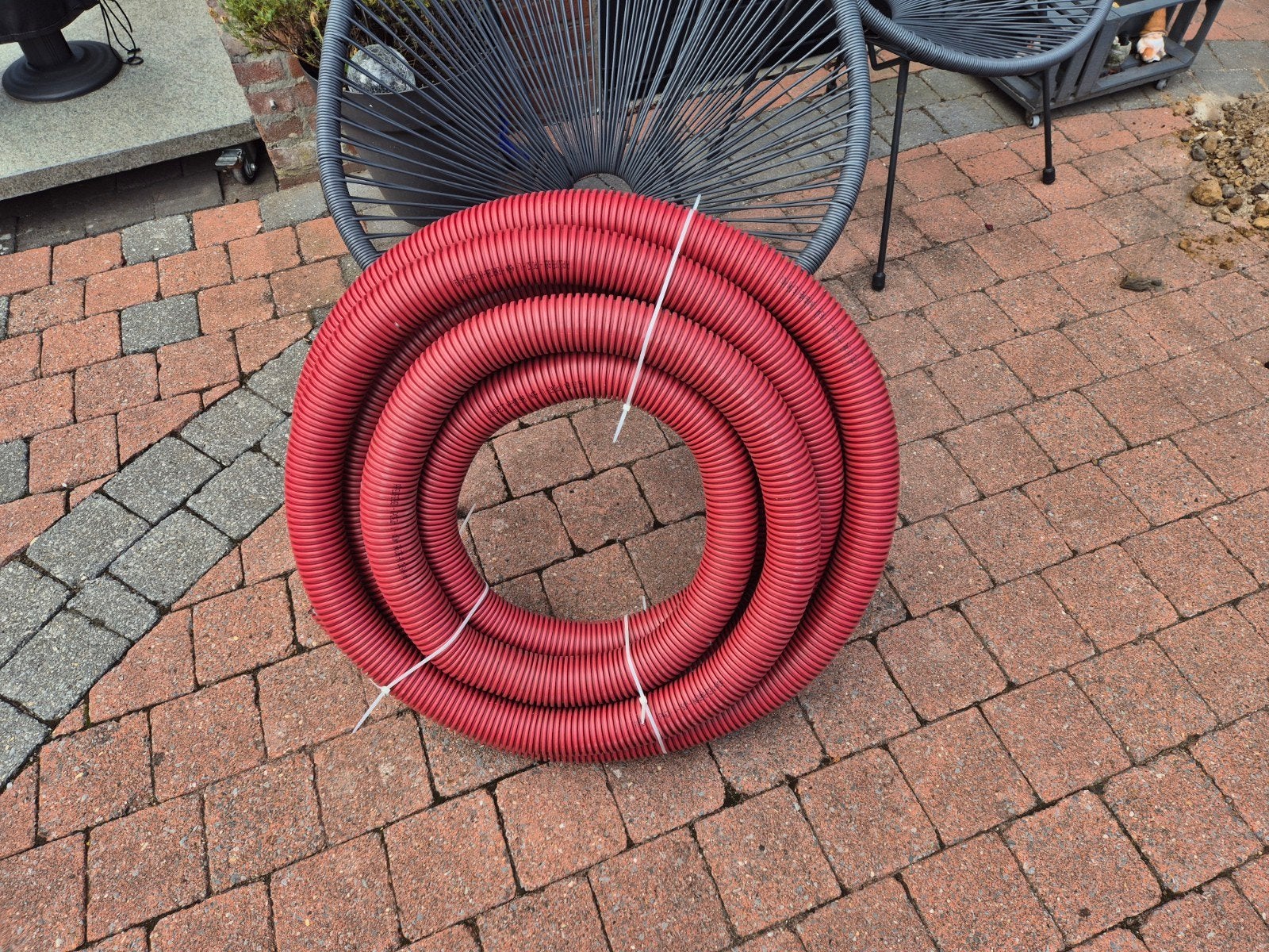 Flexibele buis voor elektra, rood, 50 meter, Ophalen, Nieuw, Overige merken, Kabel of Snoer
