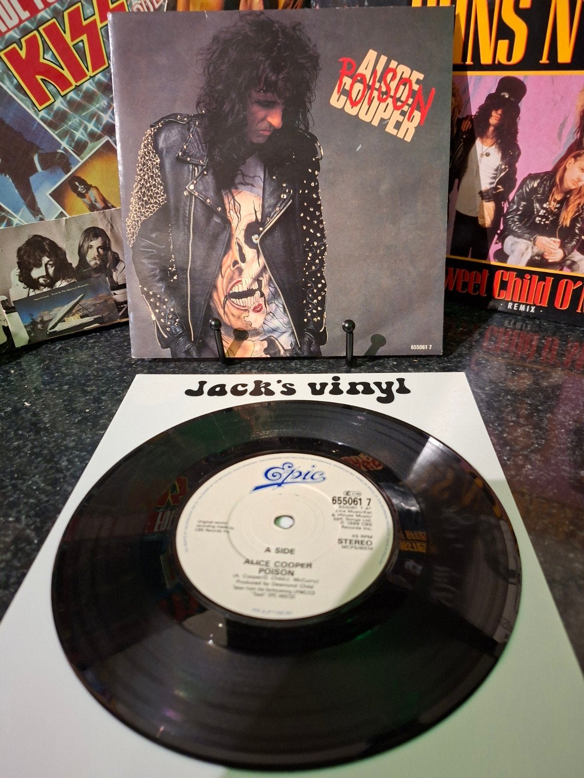 Alice Cooper - Poison (7 inch vinyl single) 1989, Gebruikt, 7 inch, Ophalen of Verzenden, Fotohoes