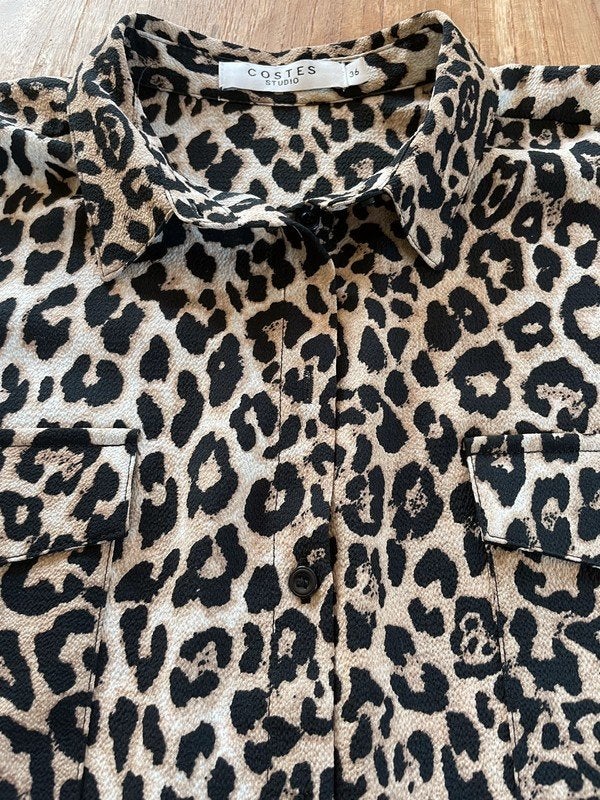 Blouse costes maat 36, Bruin, Ophalen of Verzenden, Zo goed als nieuw, Costes