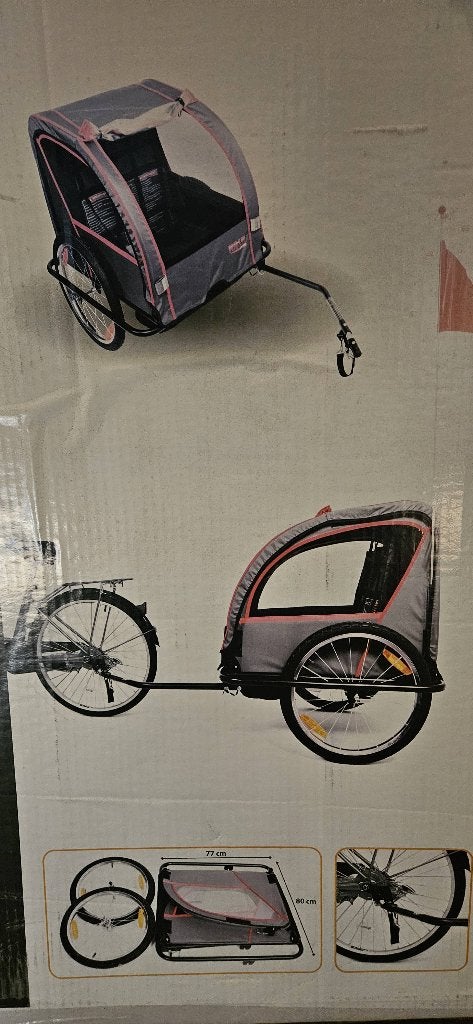 Kinderfietskar, Duowagen, Zo goed als nieuw, Ophalen, Kinderwagen