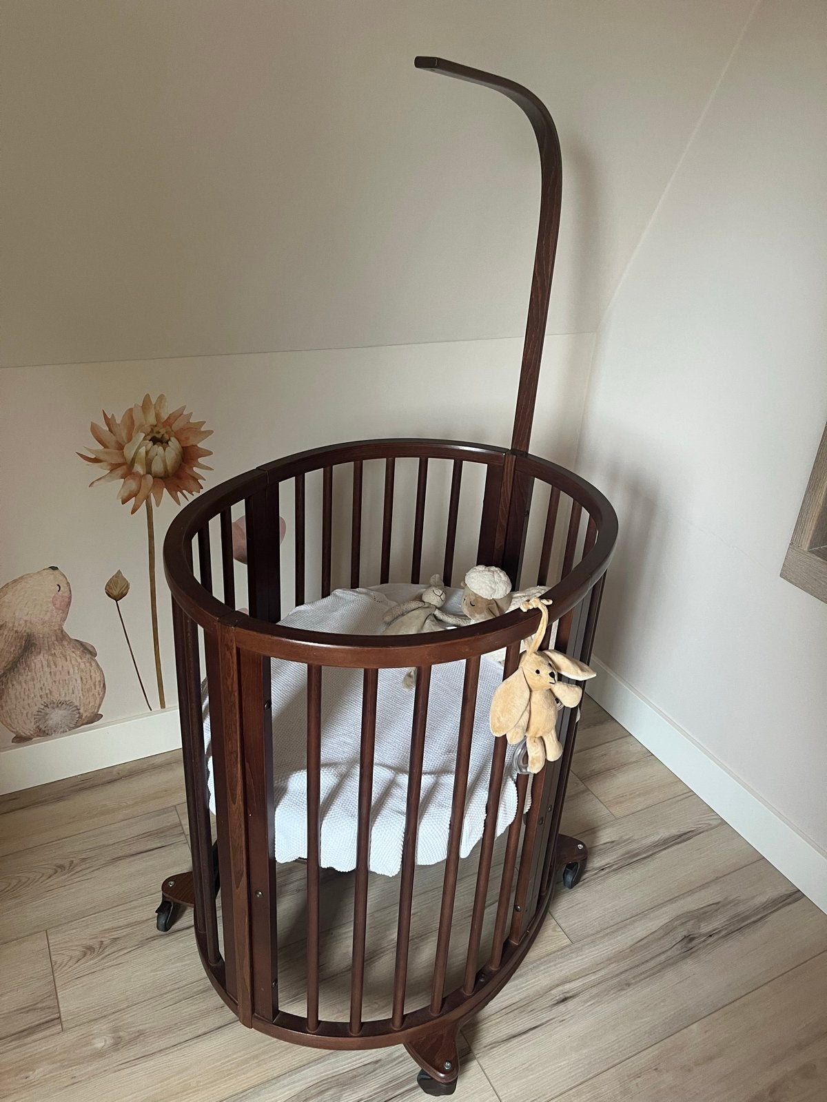 Stokke ledikant en commode set, Ophalen, 70 tot 85 cm, 140 tot 160 cm, Zo goed als nieuw