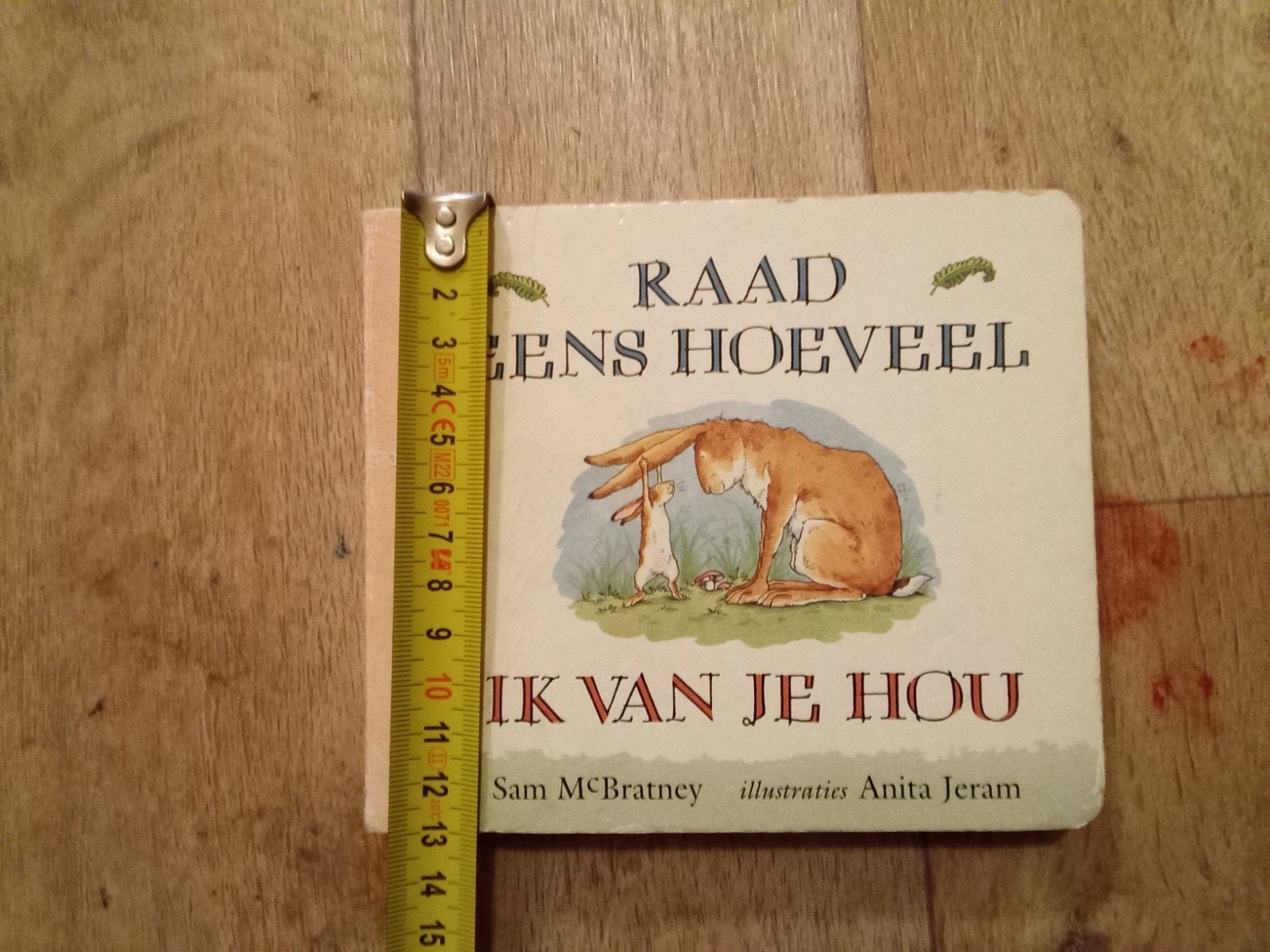 Leuke boek van hazeltje 12 cm, Ophalen of Verzenden, Zo goed als nieuw