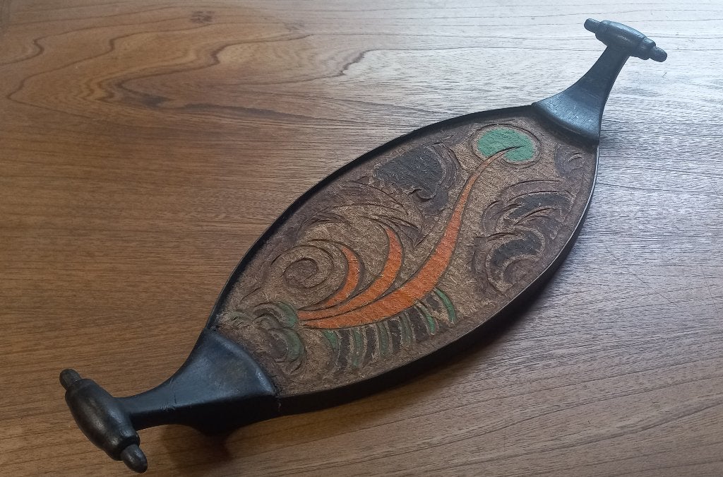 Amsterdamse School dienblad  / serveerschaal Batik, Antiek en Kunst, Antiek | Overige Antiek, Ophalen of Verzenden