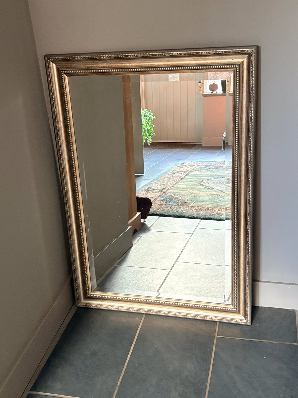 Grote spiegel met barok lijst 75x100 cm, Huis en Inrichting, Woonaccessoires | Spiegels, Gebruikt, 100 tot 150 cm, Ophalen of Verzenden