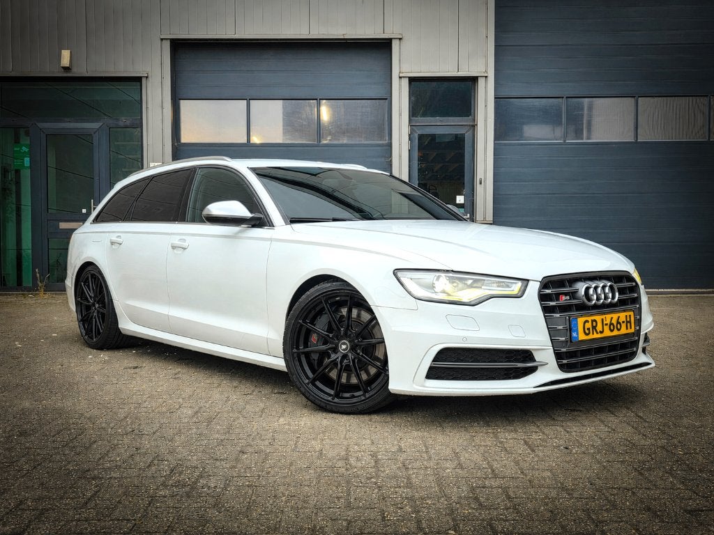 Audi S6 Avant 530pk Quattro S-Tronic - Dealer Onderhouden, Auto's, Audi, Automaat, Adaptive Cruise Control, Wit, Stationwagon