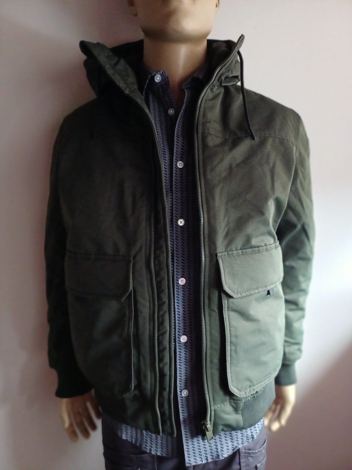 JACK & JONES WINTERJAS LEGERGROEN MT M NIEUW!, Ophalen, Maat 48/50 (M), Nieuw, Groen
