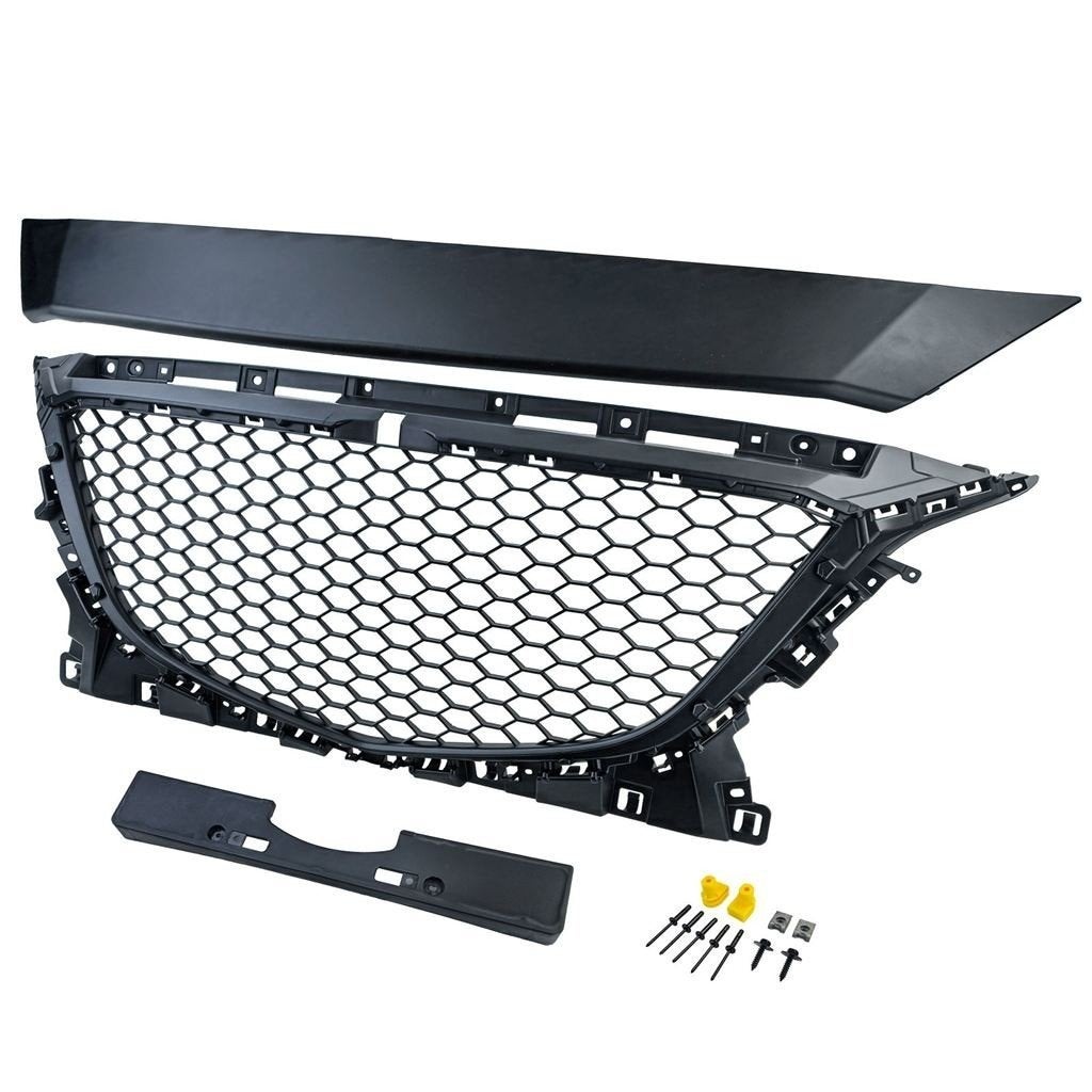Sport Grille Embleemloos Mazda 3 BM 2013-2017 Honingraat Des, Verzenden, Automotive Parts, A.parts@hotmail.nl, Trasmolenlaan 12 3447 GZ Woerden